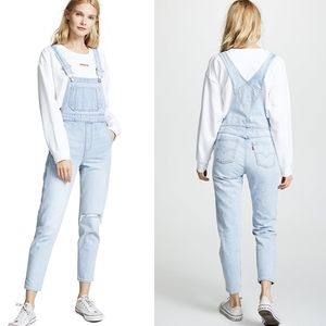 🆕Levi Premium Mom Overalls In Donna Martin Sz 27